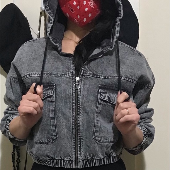 Denim Bomber Jacket - Picture 4 of 9